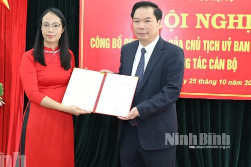 Công bố quyết định bổ nhiệm Hiệu trưởng Trường Cao đẳng Y tế Ninh Bình