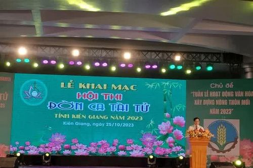 Kiên Giang: Hội thi đờn ca tài tử 'Tuần lễ hoạt động văn hóa - Xây dựng nông thôn mới năm 2023'