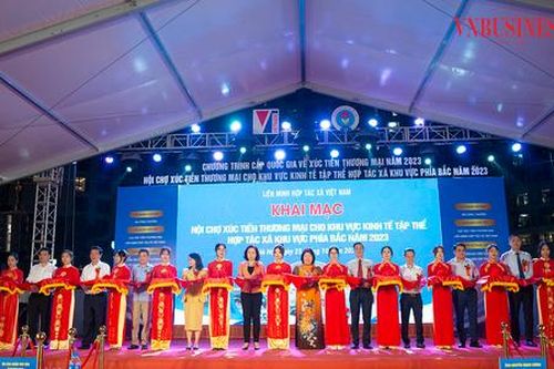Gần 300 gian hàng tham gia Hội chợ xúc tiến thương mại kinh tế tập thể, HTX