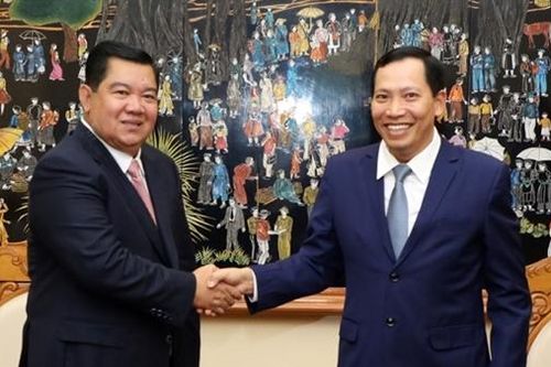 Tăng cường quan hệ hợp tác với Bộ Nội vụ Campuchia