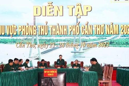 Diễn tập khu vực phòng thủ TP Cần Thơ năm 2023