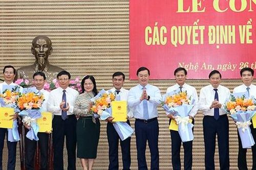 Điều động, bổ nhiệm Giám đốc, Phó Giám đốc Sở, Phó Chánh Thanh tra tỉnh