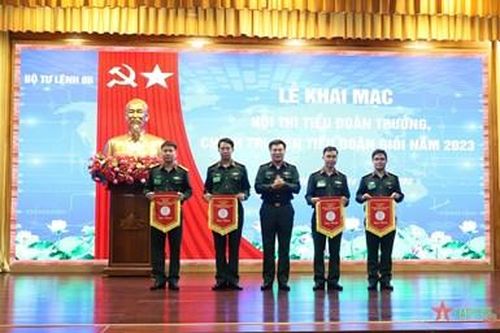 Bộ tư lệnh 86 tổ chức Hội thi Tiểu đoàn trưởng, Chính trị viên tiểu đoàn giỏi năm 2023