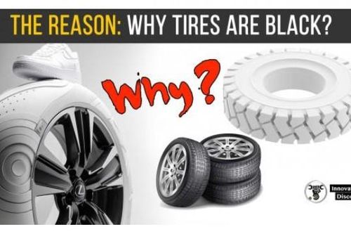 Lốp xe được làm từ cao su trắng, tại sao nó lại có màu đen?