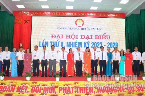 Đại hội đại biểu Hội Khuyến học huyện Cao Lộc khóa V, nhiệm kỳ 2023 – 2028
