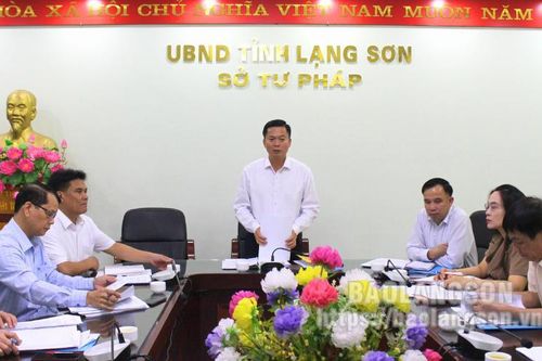 Kiểm tra công tác cải cách tư pháp tại Sở Tư pháp