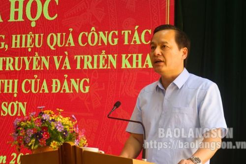 Hội thảo khoa học về giải pháp đổi mới nâng cao chất lượng, hiệu quả công tác nghiên cứu, học tập, quán triệt, tuyên truyền và triển khai thực hiện các nghị quyết, chỉ thị của Đảng
