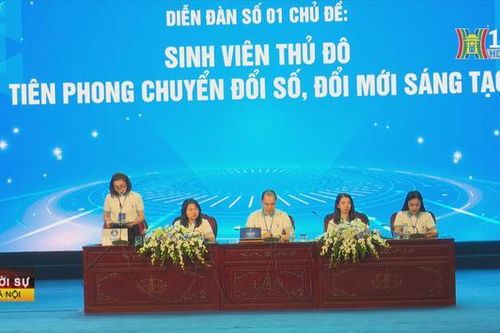 Diễn đàn sinh viên Thủ đô tiên phong chuyển đổi số