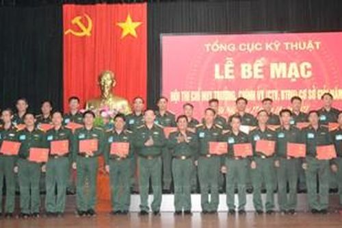 Tổng cục Kỹ thuật bế mạc thi Chỉ huy trưởng, Chính ủy (Chính trị viên, Bí thư Đảng ủy) cơ sở giỏi năm 2023