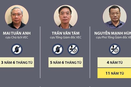 Chi tiết hình phạt trong vụ Cao tốc Đà Nẵng-Quảng Ngãi