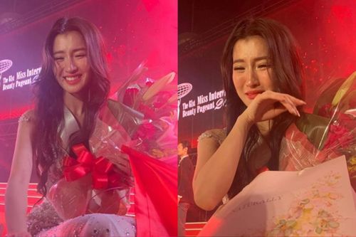 Phương Nhi khóc nức nở vì trượt Top 7 Miss International, fan trấn an: 'Em út đã giỏi lắm rồi'