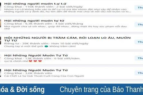 Hiểm họa từ hội nhóm 'rủ nhau tự tử'