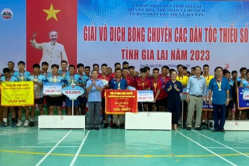 Ia Pa đăng quang Giải Vô địch Bóng chuyền các dân tộc thiểu số tỉnh
