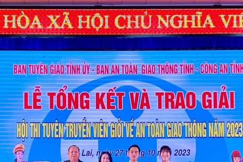 Thành phố Pleiku đạt giải Nhất Hội thi Tuyên truyền viên giỏi về An toàn giao thông