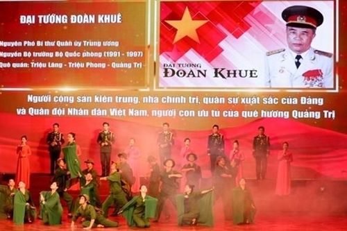 Quảng Trị: Tổ chức trọng thể Lễ kỷ niệm 100 năm ngày sinh Đại tướng Đoàn Khuê