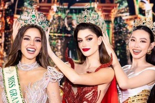 Khoảnh khắc 'tinh hoa hội tụ' của 3 mỹ nhân chiến thắng Miss Grand International