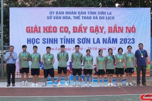 Bế mạc Giải kéo co, đẩy gậy, bắn nỏ học sinh tỉnh Sơn La năm 2023