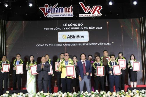 AB InBev 4 năm liên tiếp nằm trong Top 10 Công ty đồ uống uy tín