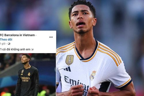 Fan Barca ngã ngửa vì trót chê Bellingham 'tàng hình' trong hiệp một trận Kinh điển