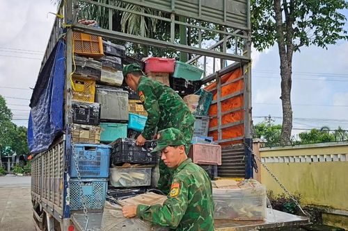 Bắt giữ 5 tấn hàng hóa không rõ nguồn gốc đã qua sử dụng tại Long An