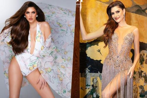 Miss Grand International 2022 Isabella Menin 'say mê' với thiết kế Lê Thanh Hòa
