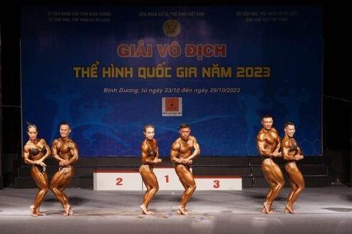 An Giang đoạt 9 huy chương tại Giải Vô địch Thể hình quốc gia năm 2023