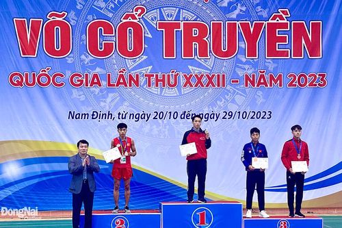 Đồng Nai đạt 9 huy chương tại Giải vô địch Võ cổ truyền quốc gia 2023