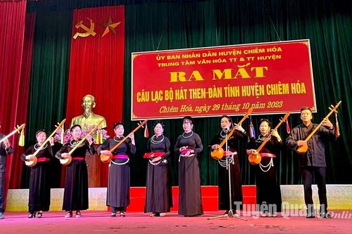 Chiêm Hóa ra mắt Câu lạc bộ hát Then - đàn Tính