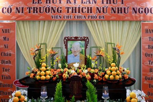 Lễ tưởng niệm Ni trưởng Thích nữ Như Ngọc tại chùa Phổ Đà (Q.Bình Thạnh, TP.HCM)
