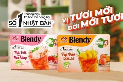 Vừa 'ngon' vừa 'lành' với Blendy Trà Đào Hương Cam Sả, Trà Vải Hương Hoa Hồng