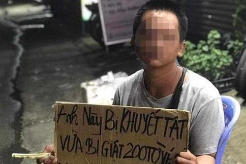 Xác minh thông tin nam thanh niên khuyết tật bị cướp giật 200 tờ vé số