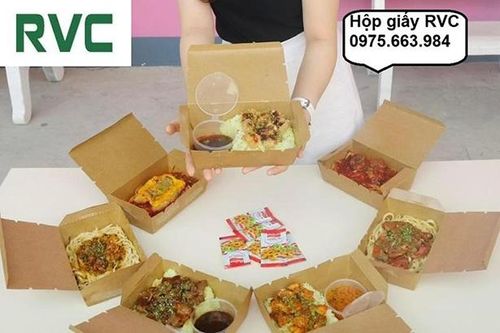 Sử dụng hộp giấy đựng thức ăn mang về nâng tầm thương hiệu