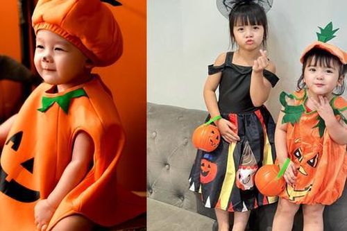 Con của các tuyển thủ tưng bừng đón Halloween