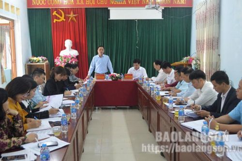 Đoàn giám sát của Ủy ban MTTQ tỉnh giám sát thực hiện các dự án, công trình tại huyện Cao Lộc