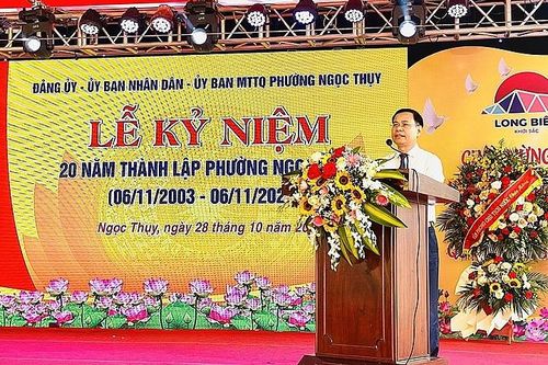 Long Biên (Hà Nội): Kỷ niệm 20 năm thành lập phường Ngọc Thụy