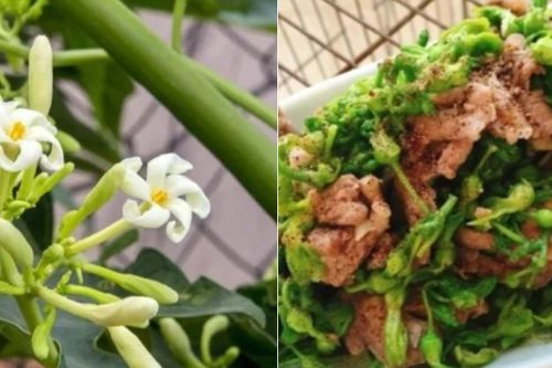 Cách chế biến 5 món ngon từ hoa đu đủ đực