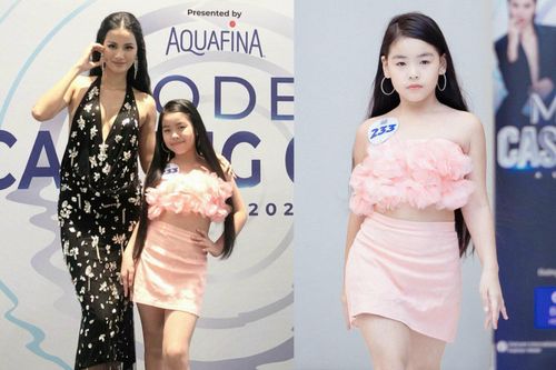 Á hậu Hương Ly khen ngợi kỹ năng của mẫu nhí Jenny Bảo Ngọc