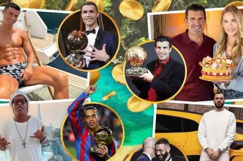 Ronaldo xếp số 1 trên bảng xếp hạng tài sản ròng của các Quả Bóng Vàng
