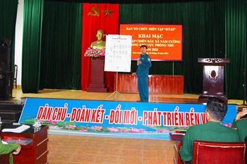 Huyện Tiền Hải - Thái Bình: Tổ chức thành công diễn tập chiến đấu xã trong khu vực phòng thủ năm 2023