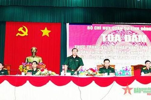 Bộ CHQS tỉnh Đồng Nai tọa đàm nâng cao chất lượng hoàn thành chức trách, nhiệm vụ