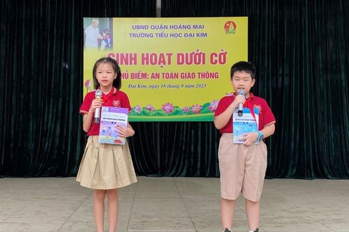Trường Tiểu học Đại Kim không khuyến khích học sinh đi xe đạp đến trường