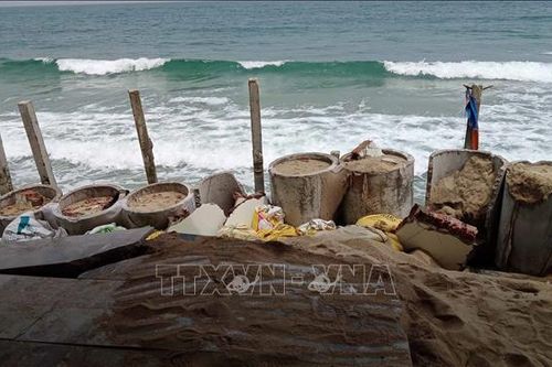 Bờ biển Hội An tiếp tục bị sạt lở nặng