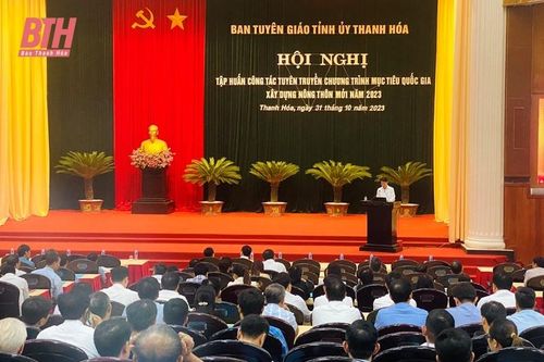 Tập huấn công tác tuyên truyền Chương trình Mục tiêu Quốc gia xây dựng nông thôn mới