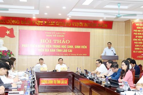 Hội thảo phát triển đảng viên trong học sinh, sinh viên trên địa bàn tỉnh