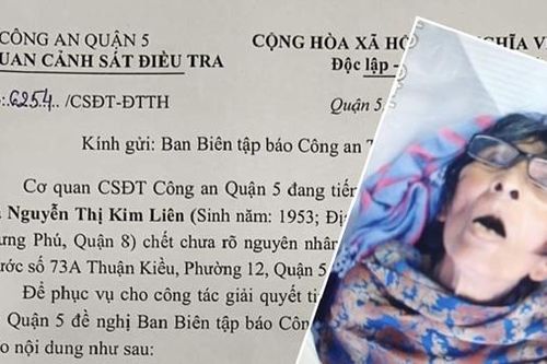 Tìm thân nhân người phụ nữ tử vong bất thường ở quận 5, TP Hồ Chí Minh
