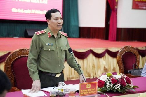 Thứ trưởng Lê Văn Tuyến thăm, làm việc tại Công an tỉnh Gia Lai