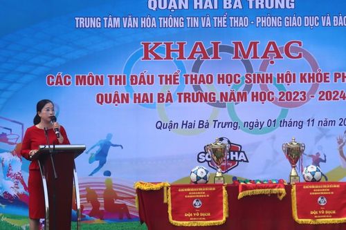Quận Hai Bà Trưng: 41 trường tham gia thi đấu tại Hội khỏe Phù Đổng