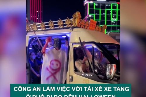 Tin nóng: Công an làm việc với tài xế xe tang ở phố đi bộ đêm Halloween