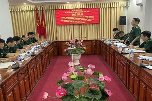 Tọa đàm khảo sát đề tài khoa học cấp Bộ Quốc phòng tại Bộ Chỉ huy BĐBP tỉnh Đồng Tháp