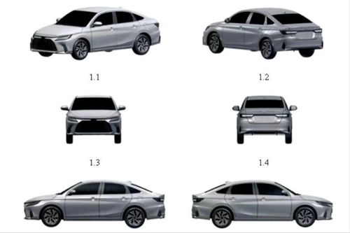 Toyota Vios mới đăng ký bảo hộ kiểu dáng tại Việt Nam